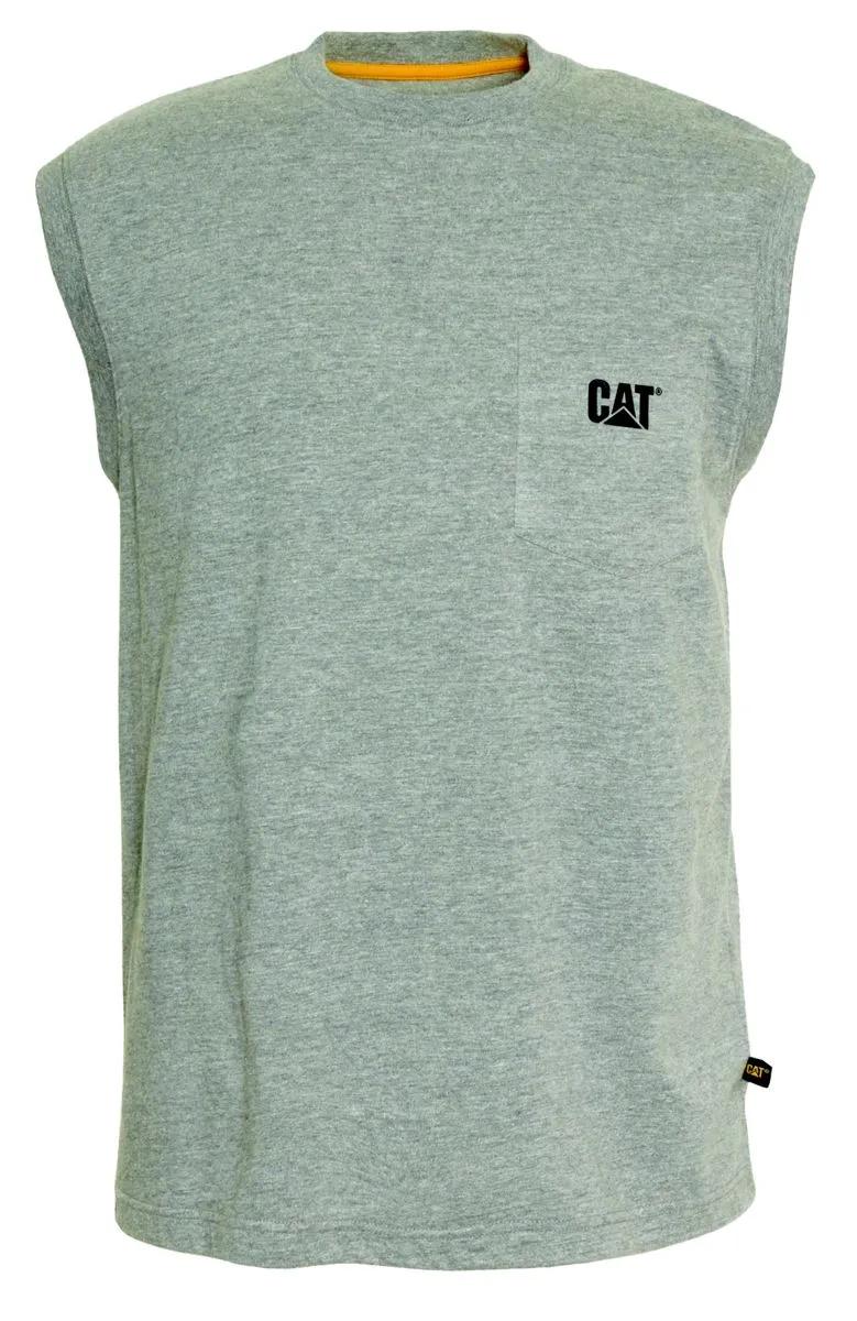Camiseta sem mangas com bolsos marca masculina