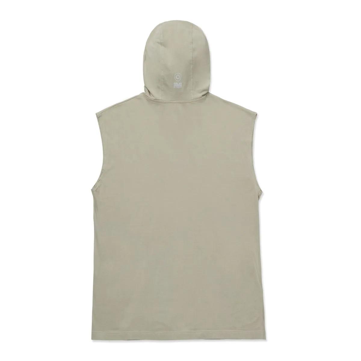 Camiseta Masculina com Capuz e Sem Mangas