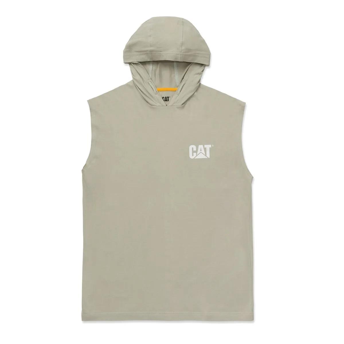Camiseta Masculina com Capuz e Sem Mangas