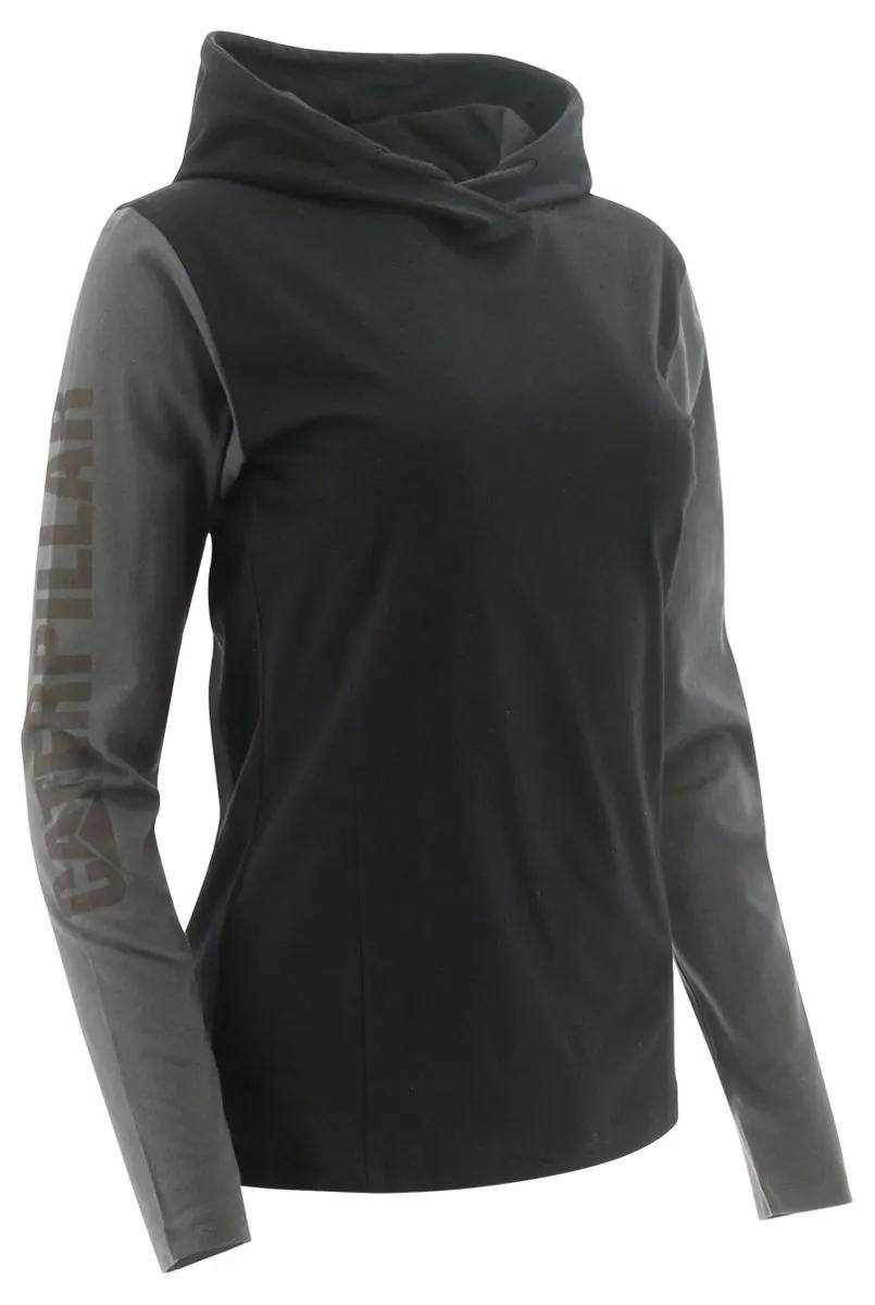Camiseta Longa de Manga com Capuz UPF para Mulher
