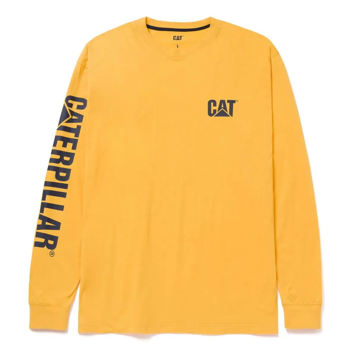 Camiseta de Manga Comprida com Banner da Marca para Homens