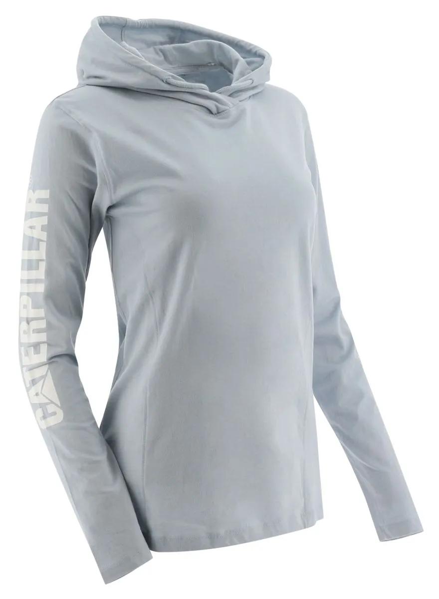 Camiseta Longa de Manga Com Capuz UPF para Mulher